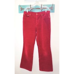 Red Chaps corduroy pants size 12